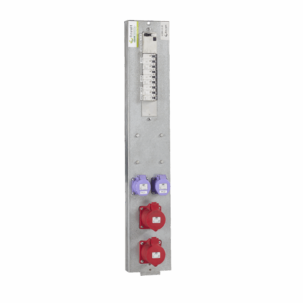 Bandeau simple mixtes 63A (2PC 32A & 2 PC 16A 24V CEE avec transfo)