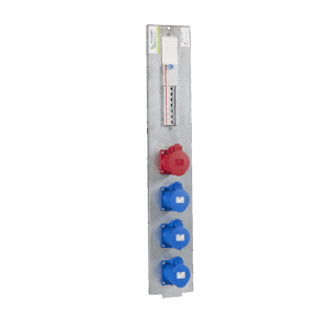 Bandeau simple tétra 63A (1 PC 32A tétra CEE et 3 PC 32A mono CEE)