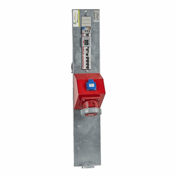 Bandeau simple tétra 63A (1 PC 63A CEE et 1 PC 16A NF)