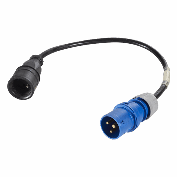 Adaptateur 16A mono CEE "M" vers 16A mono NF "F"