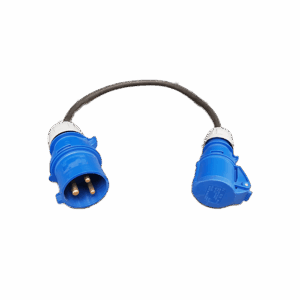 Adaptateur 32A mono CEE "M" vers 16A mono CEE "F"