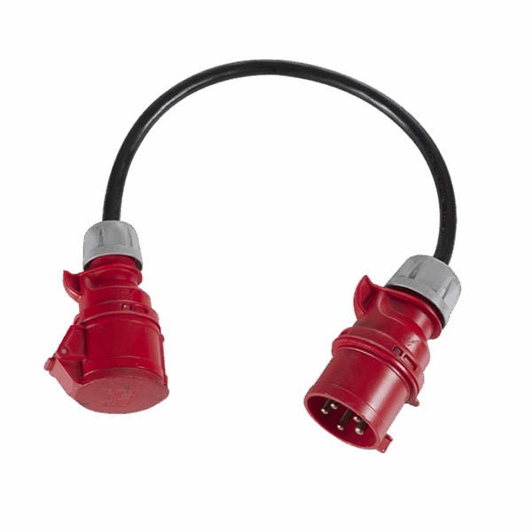 Adaptateur 32A tétra CEE "M" vers 16A tétra CEE "F"