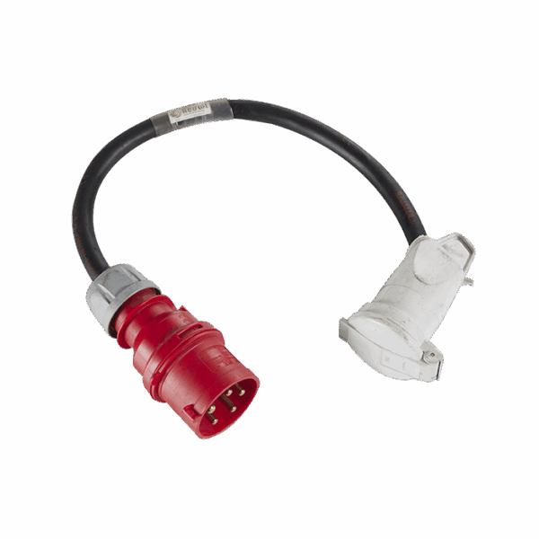 Adaptateur 32A tétra CEE "M" vers 20A tétra NF "F"