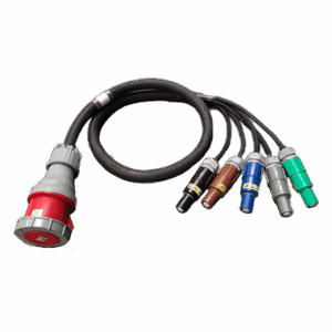 Adaptateur Powerlock "M" (x5) vers 125A tétra CEE "F"