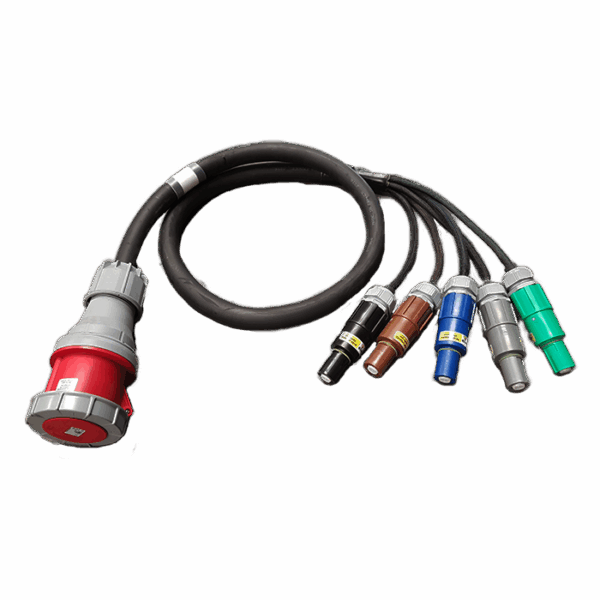 Adaptateur Powerlock "M" (x5) vers 125A tétra CEE "F"