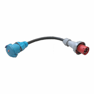 Adaptateur 63A tétra CEE "M" vers 63A tétra DS6 "F"