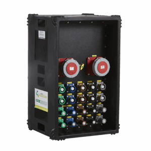 Borne de distri 800A tétra traversante (2x125A 5P CEE protégées)