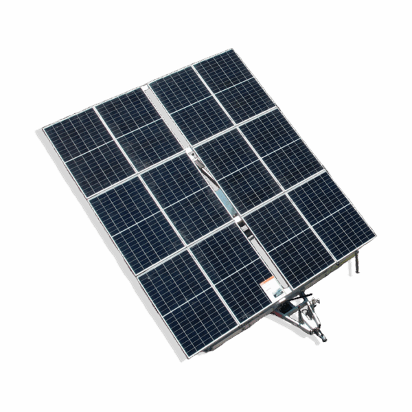 Remorque photovoltaïque 3,96 kWc (avec stockage d’énergie 9,6 kWh)