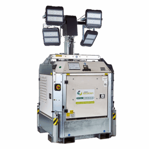 Mât d’éclairage hybride portable
